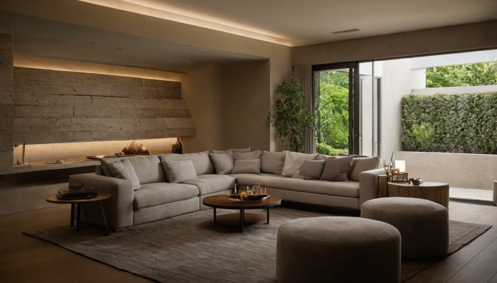 How large can a living room sofa be before it damages circulation planning reference
